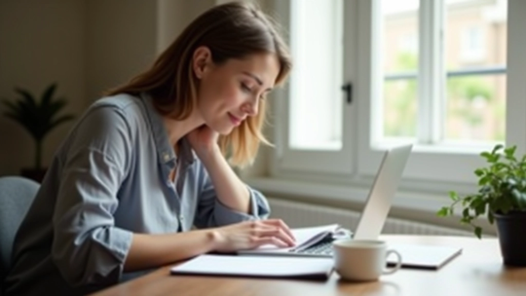 Personne étudiant avec un ordinateur portable
