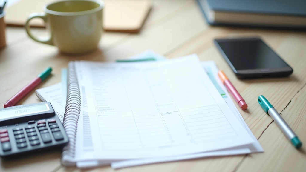 Calendrier annuel et feuille de calcul budgétaire pour la planification des dépenses de formation