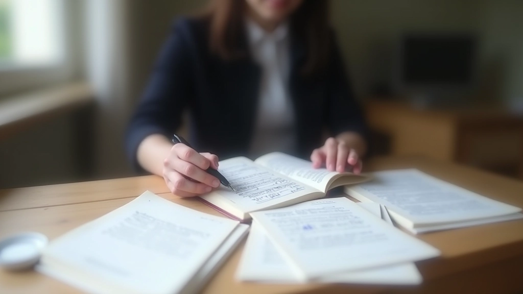 Personne entourant des documents de formation avec des surligneurs jaunes et des notes manuscrites sur les points clés du CPF